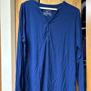 Little Sleepies Navy V-Neck Top